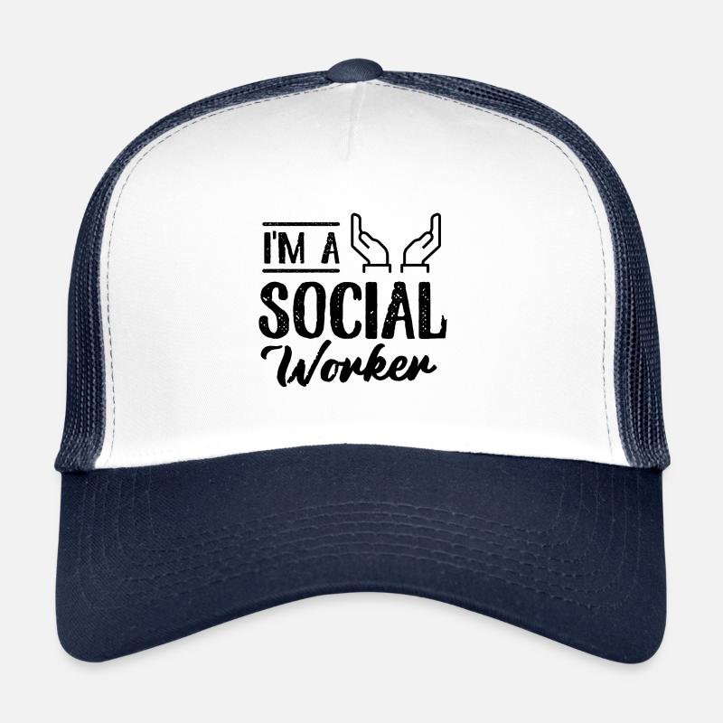 Je suis Un travailleur social Casquette trucker 