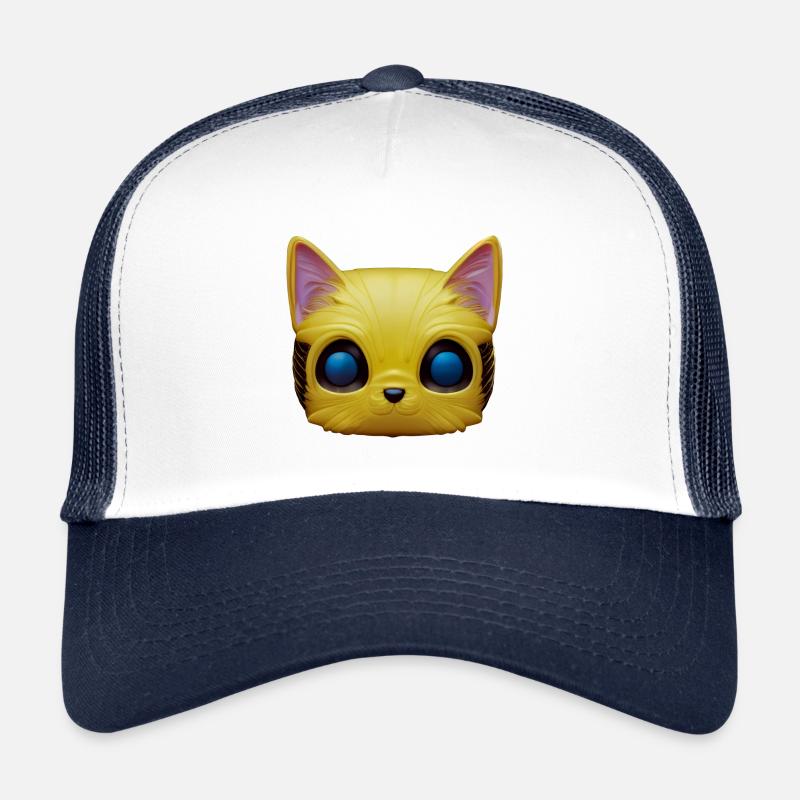 Magisches glückliches gelbes Katzengesicht! Trucker Cap