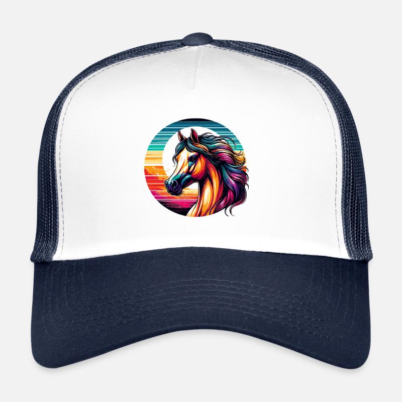 Arabian Horse Art Trucker Cap