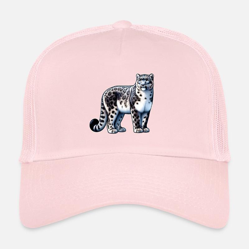 Léopard des neiges Léopard blanc Léopard Casquette trucker 