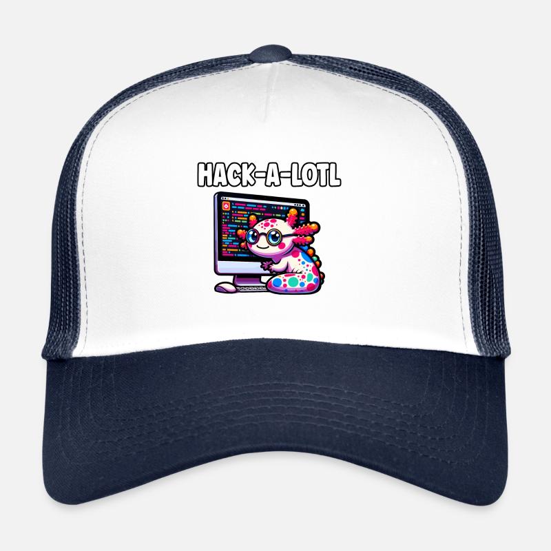 Cadeau de programmation drôle d’axolotl codage Casquette trucker 