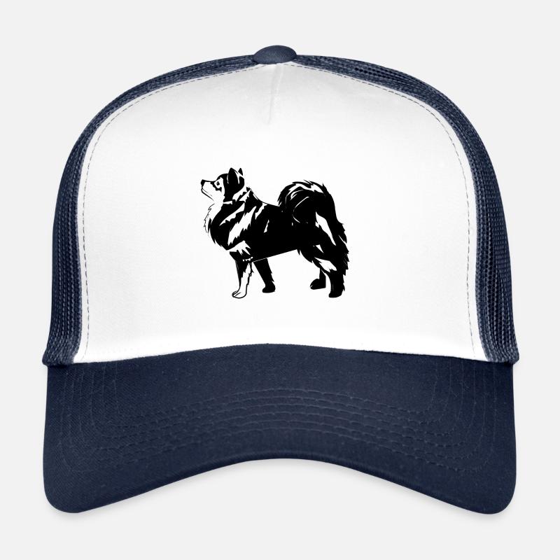 Finnischer Schoßhund im Profil Trucker Cap