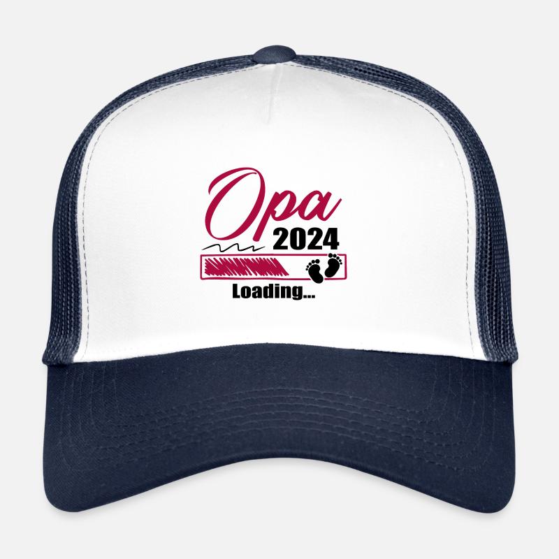Werdender Opa 2024 Opa loading Geschenk Männer Trucker Cap