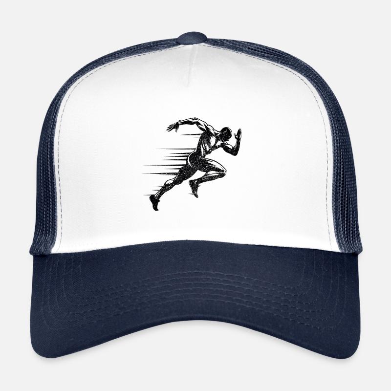 Coureur sur piste Sprinter Sprint 100m sprinter Casquette trucker 