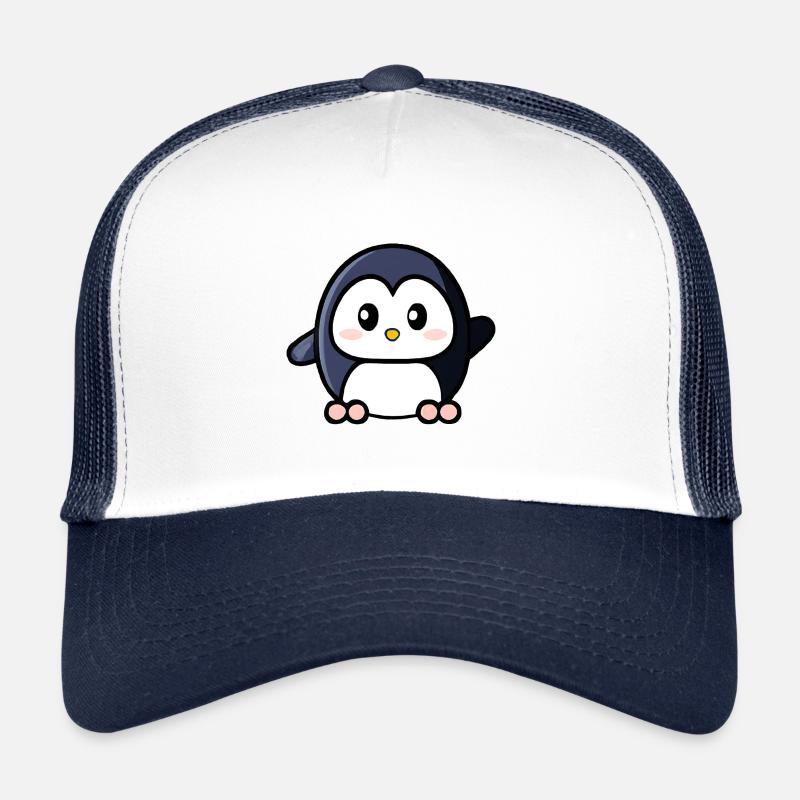 Mignon pingouin agitant Casquette trucker 