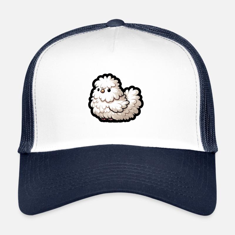 Silkie Chicken Fluffy Chicken Silkies Trucker Cap