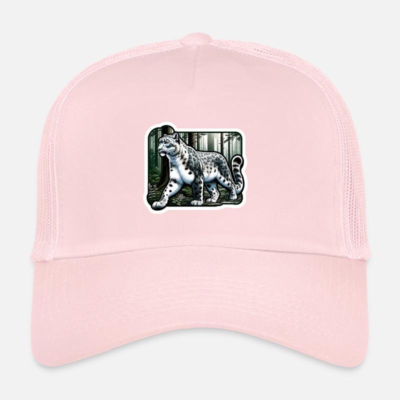 Léopard des neiges Léopard blanc Léopard Casquette trucker 
