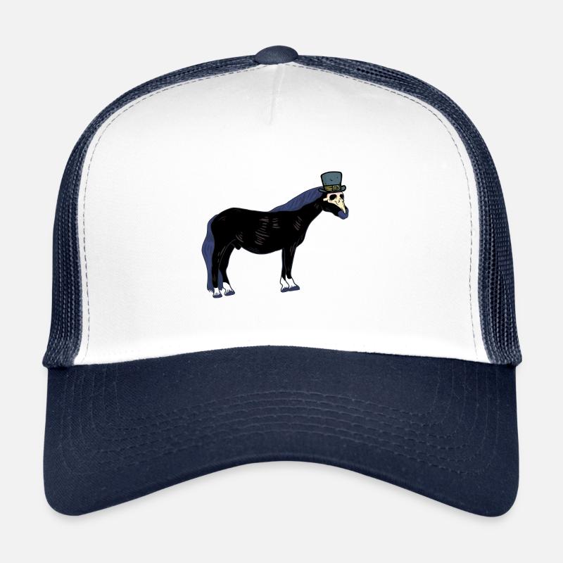 Cheval de peste médiéval chevaux cheval de schros halloween Casquette trucker 