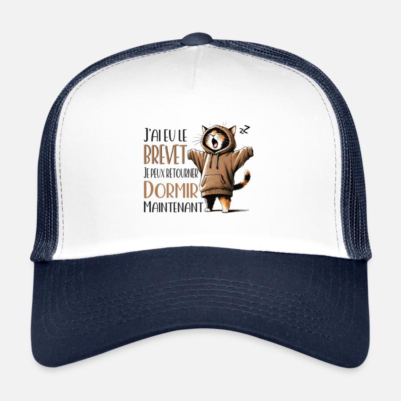 Chat Diplômé Qui Veut Dormir Casquette trucker 