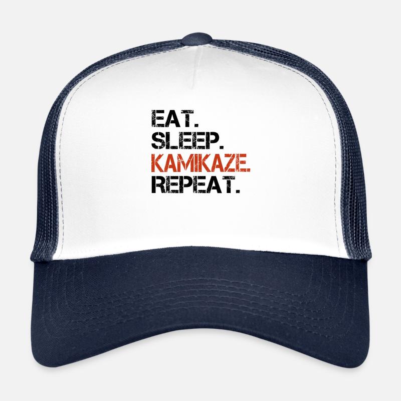 manger dormir répéter kamikaze Casquette trucker 