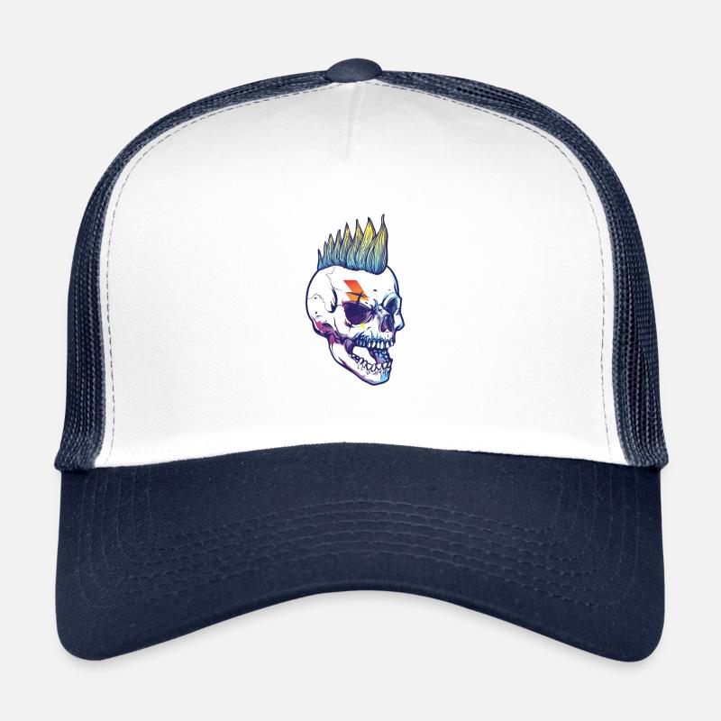 Punk - Trucker Cap - white/navy