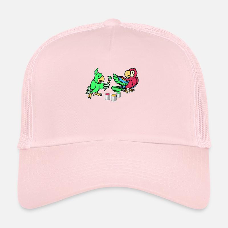 Perroquets peindre tout joliment coloré Casquette trucker 