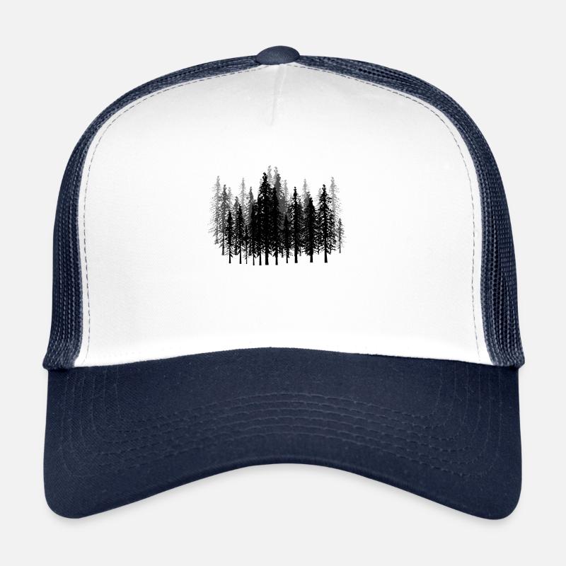 Mystical Creepy Forest Horror Halloween Trucker Cap