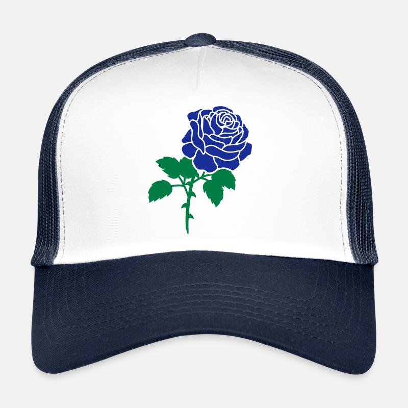 Blue rose - Trucker Cap - white/navy