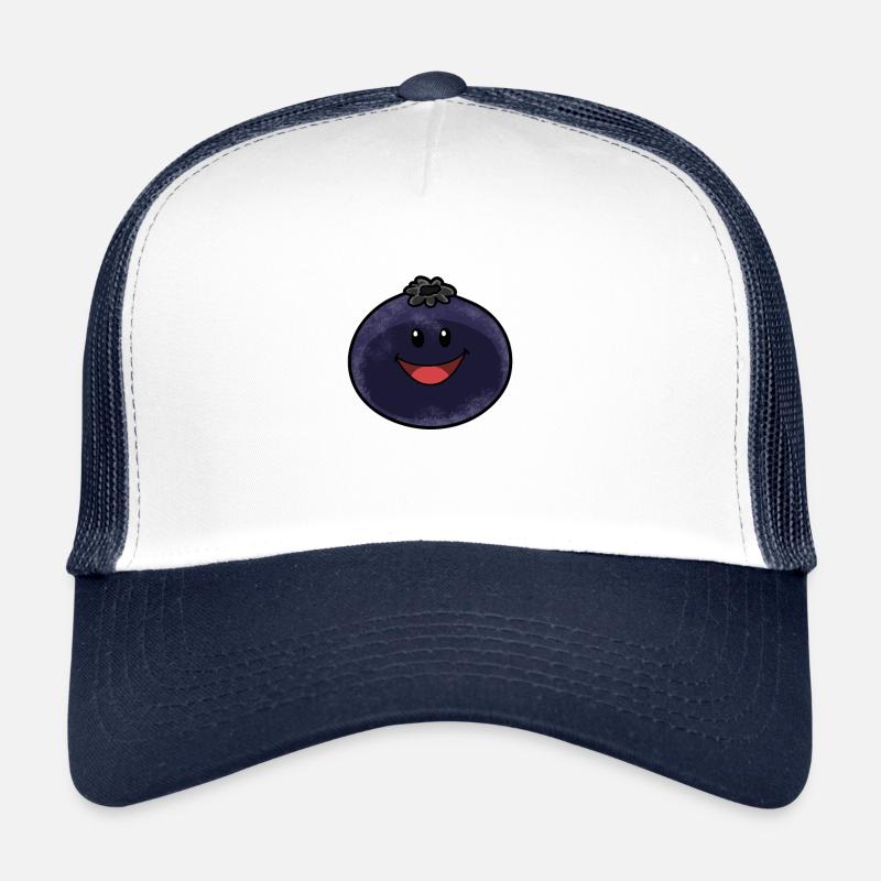 Bleuets Bleuets Végétalien Végétarien Berry Fruit Casquette trucker 