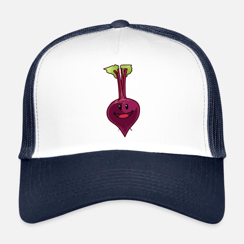 Légumes de betterave Végétalien Nourriture végétalienne Casquette trucker 