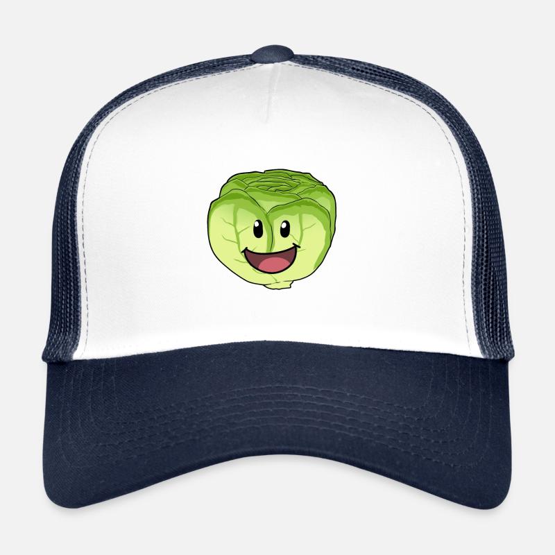 Weißkohl Kohl Kohlkopf Gemüse Speise Veganer Trucker Cap