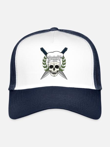 Restaurant Cuisine cuisine - Casquette trucker  - blanc/marine - Devant