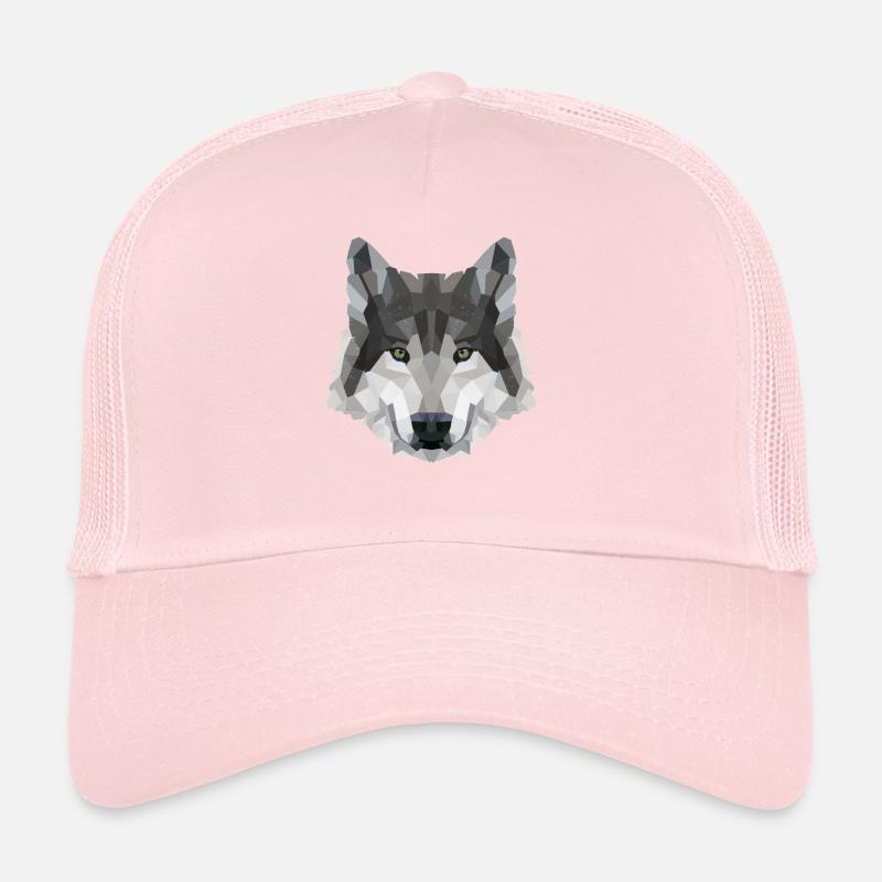 POLYGONE LOUPS LOUPS HUSKY PACK PACK CHIEN PACK PACK Casquette trucker 
