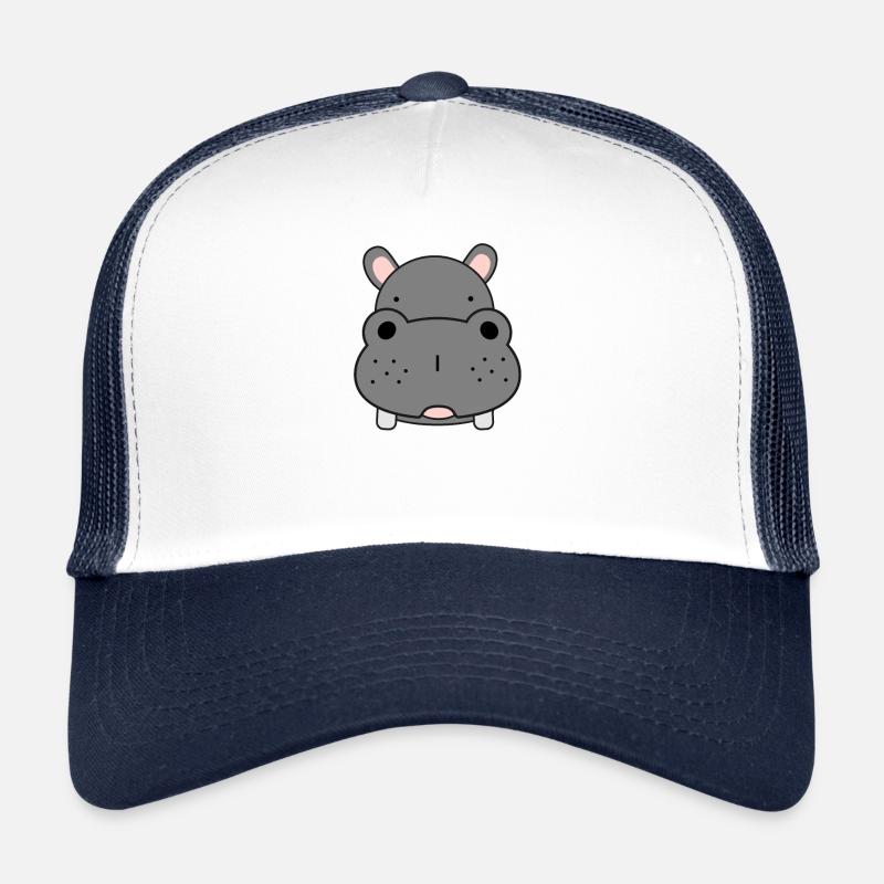 Nilpferd - Trucker Cap - Weiß/Navy