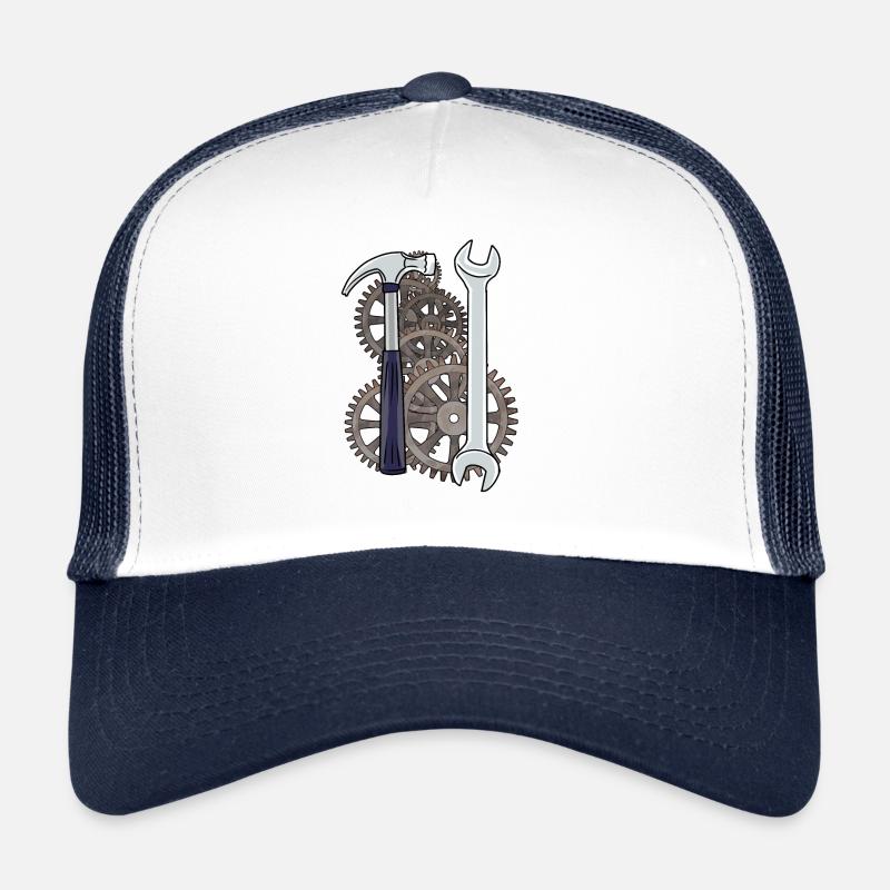 Technology Machine Tool Caretaker Workshop - Trucker Cap - white/navy