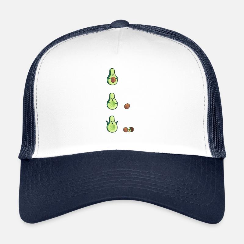 Avocat Grossesse Naissance Bébé Enfant - Casquette trucker  - blanc/marine