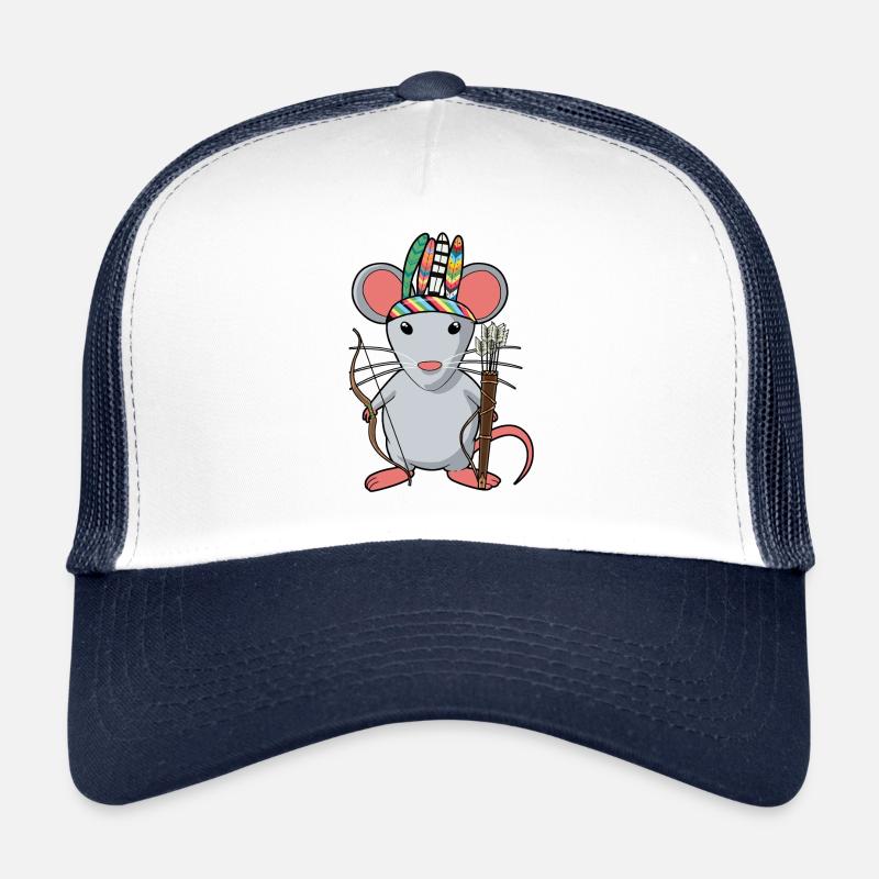 Mäuse Nager Indianer Häuptling Krieger Fantasy Trucker Cap