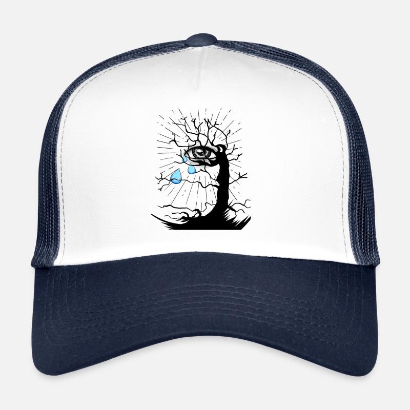 Depression Grief Tears Depressed Beyond Death Trucker Cap