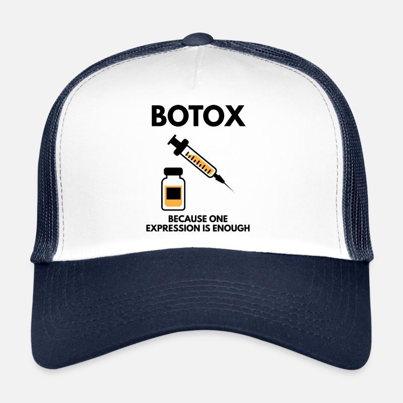 Botox - Casquette trucker  - blanc/marine
