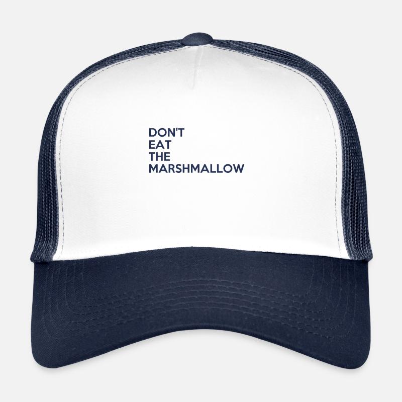 Don't eat the marshmallow - Casquette trucker  - blanc/marine