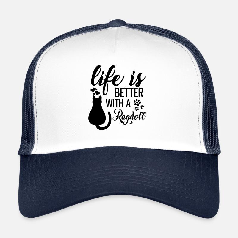 Life Is Better With A Ragdoll, Ragdoll Cat Love Trucker Cap
