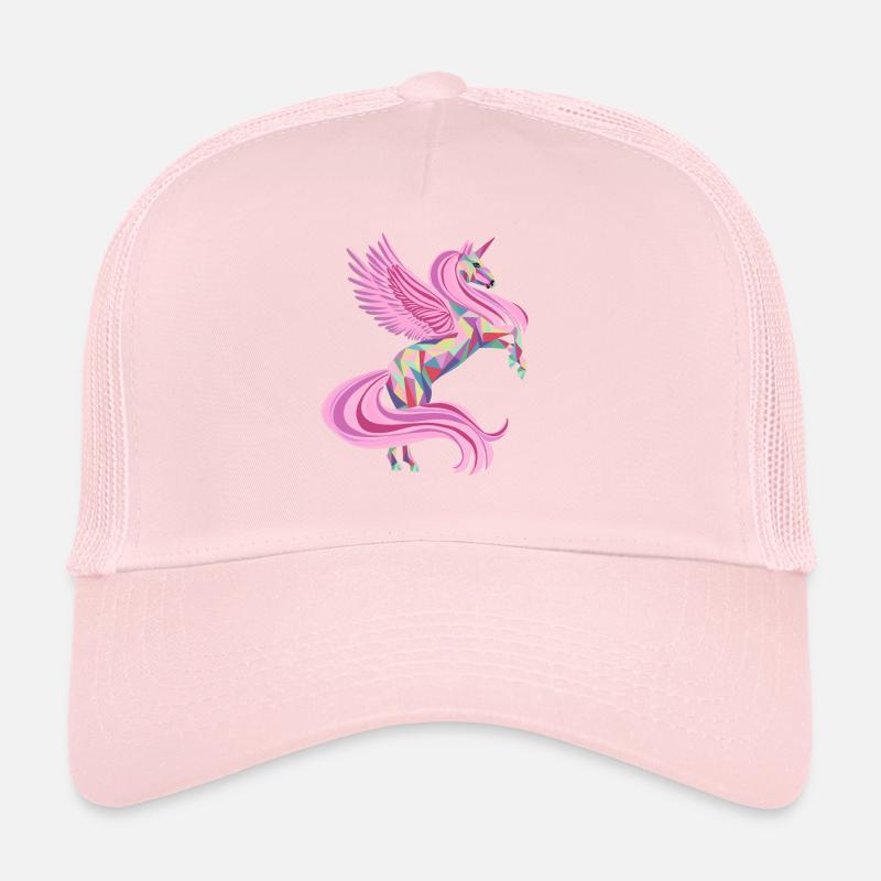 Licorne enchanteresse en rose Casquette trucker 