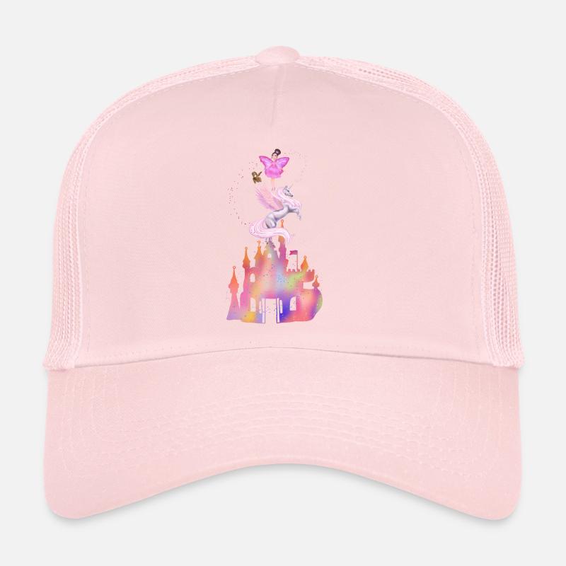 Fantasie Feen Schloss mit Einhorn Trucker Cap