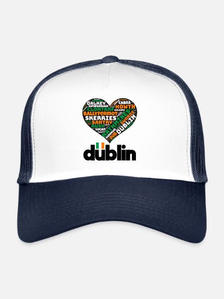 Dublin - Casquette trucker  - blanc/marine - Devant