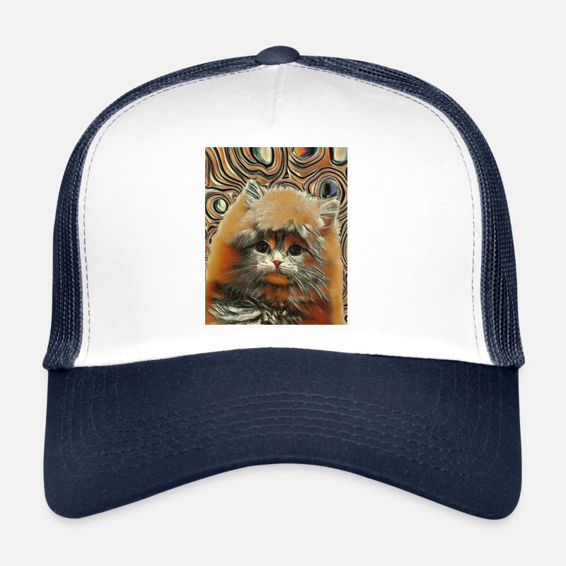 Bébés animaux mignons et moelleux - chat Casquette trucker 