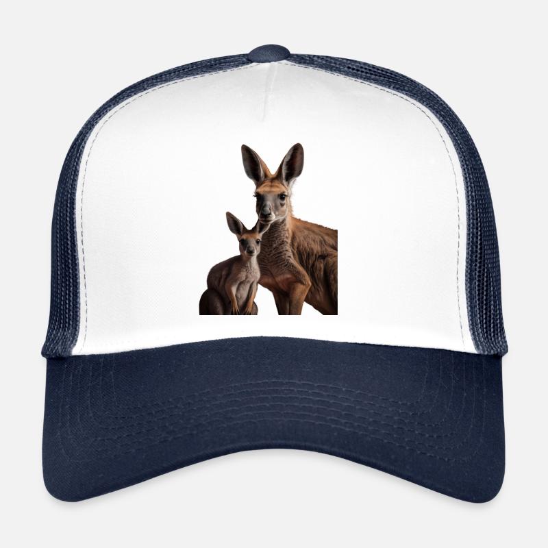 Maman kangourou mignonne avec son bébé avec maman Casquette trucker 
