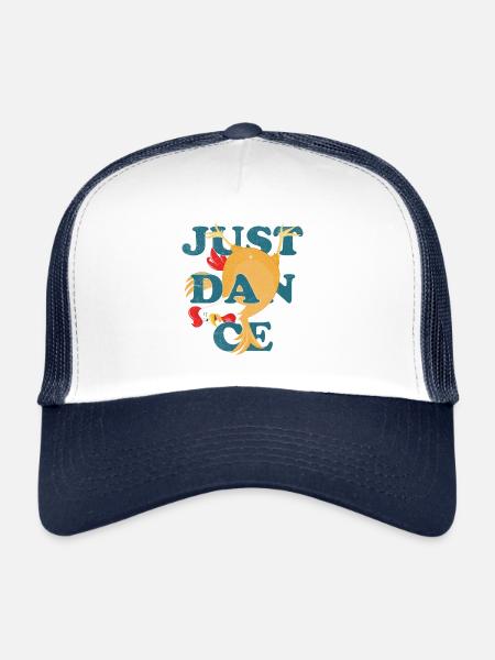 Funny Cartoon dance Chicken Just Dance - Trucker Cap - white/navy