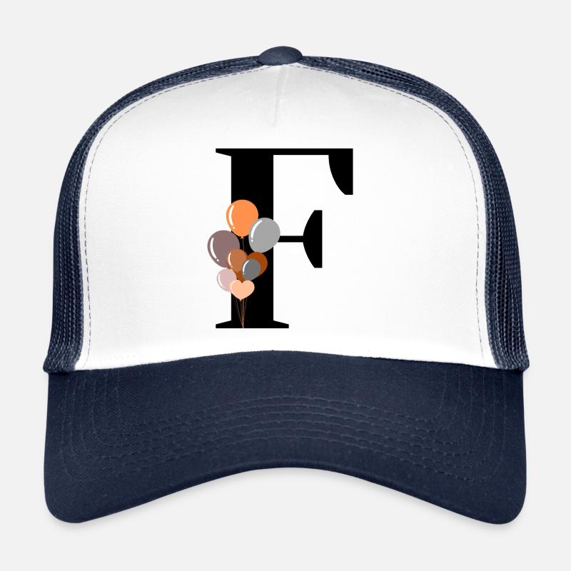 Buchstabe f Geburtstagsballon Trucker Cap