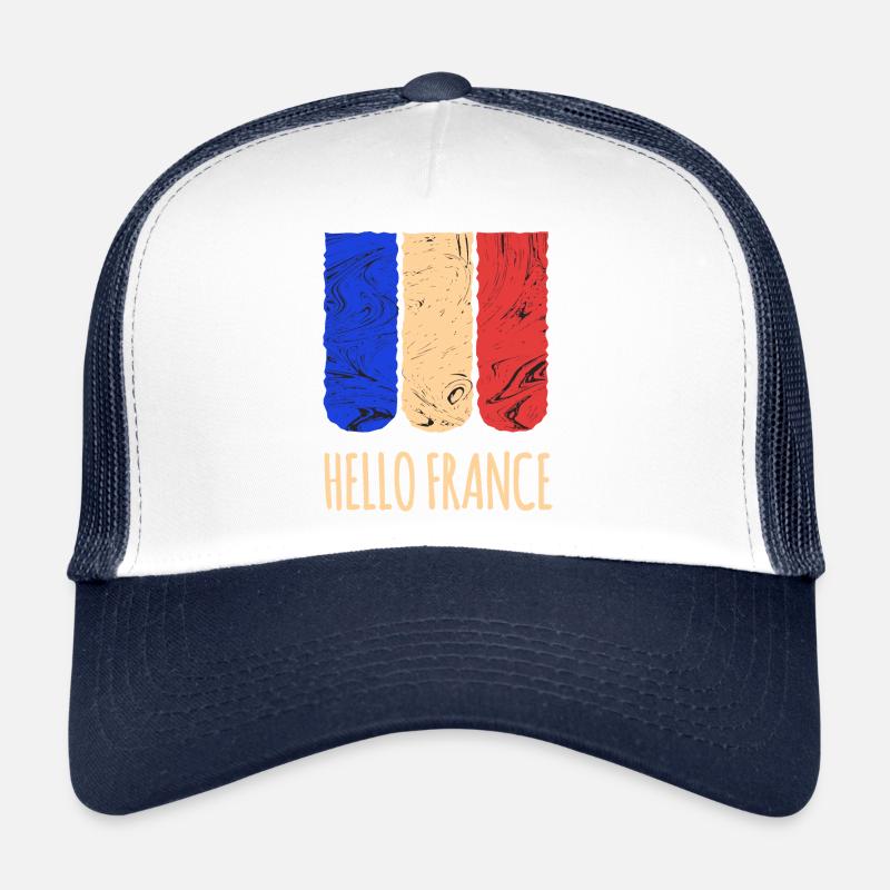 Frankreich Tourismus Flagge Trucker Cap