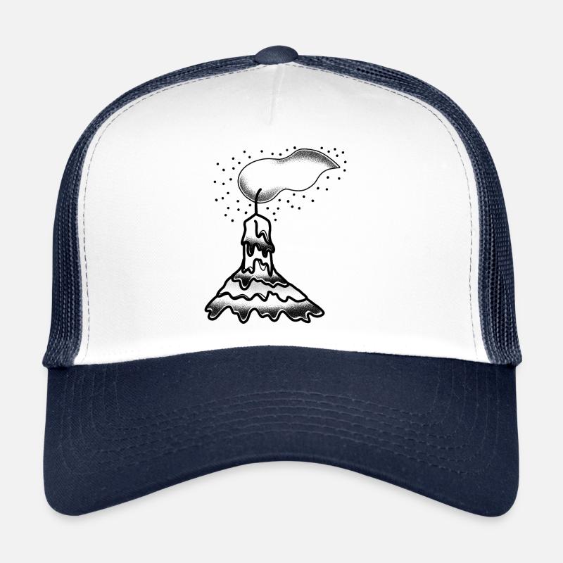 Witchcore tatouage style bougie dégoulinante Casquette trucker 
