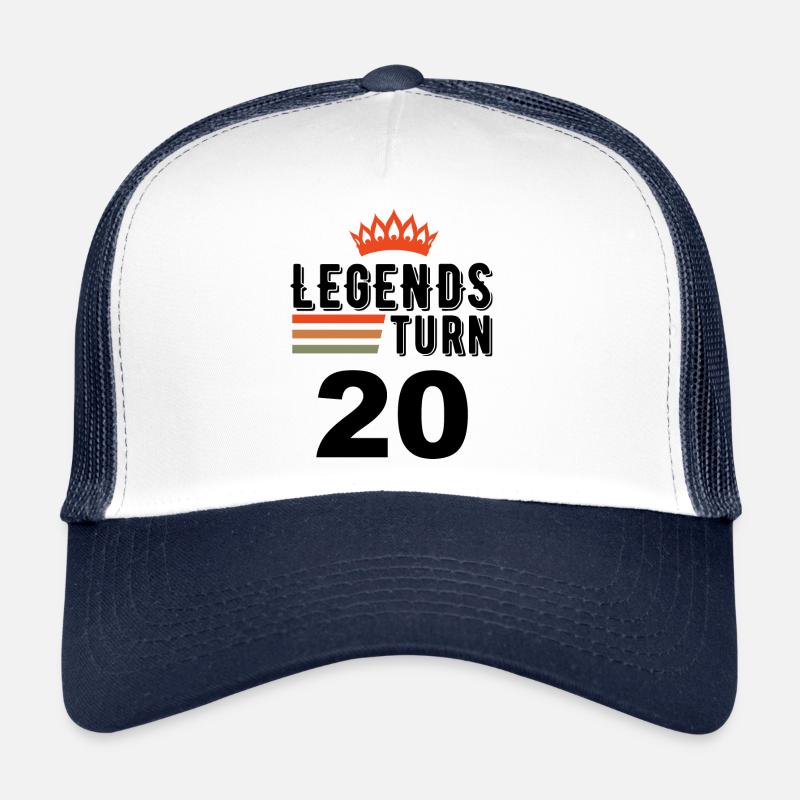 20th birthday, legends turn 20 Trucker Cap