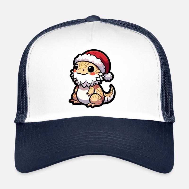 Mignon dragon barbu Noël Casquette trucker 
