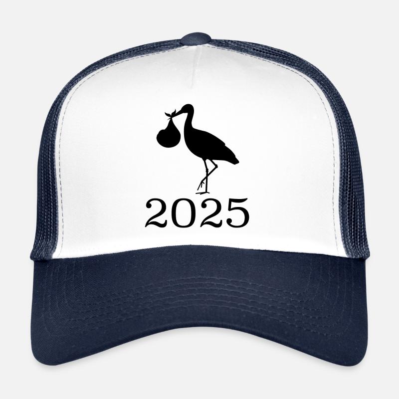 La cigogne amène le bébé, bébé arrive bientôt, maman 2025 Casquette trucker 