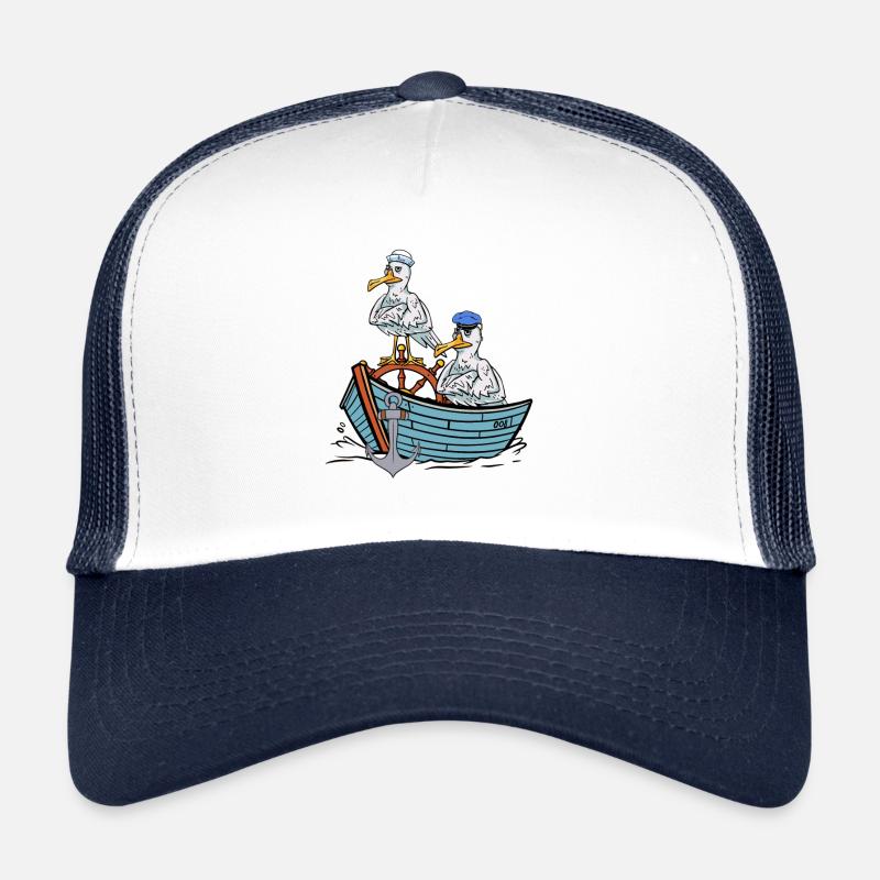Mouettes, Mouette, Marins, Marins, Bateau de voyage Casquette trucker 