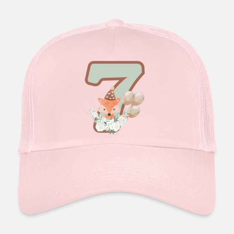 7. Geburtstag Fuchs Blumen Trucker Cap