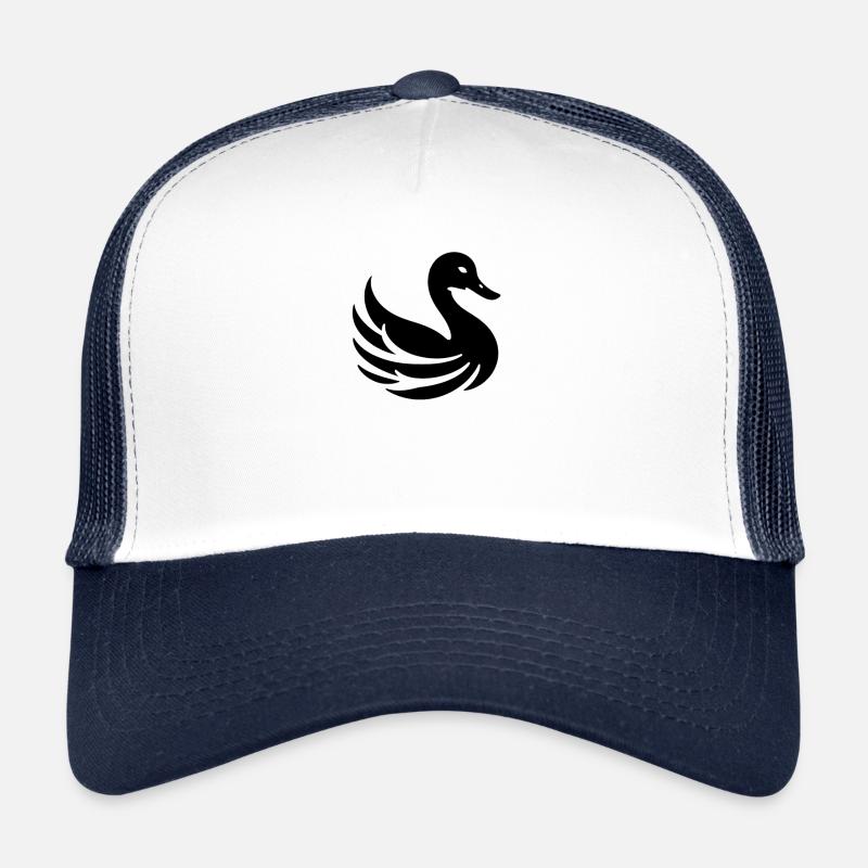 Lignes épurées : canard en silhouette minimaliste Casquette trucker 