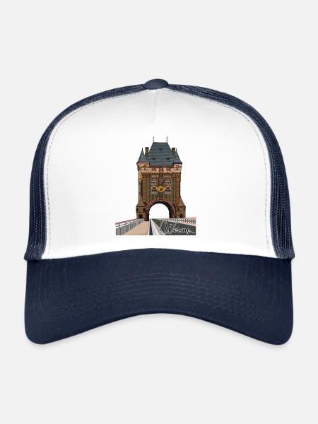 Nibelungen Gate // Bridge Gate // Worms - Trucker Cap - white/navy - Front