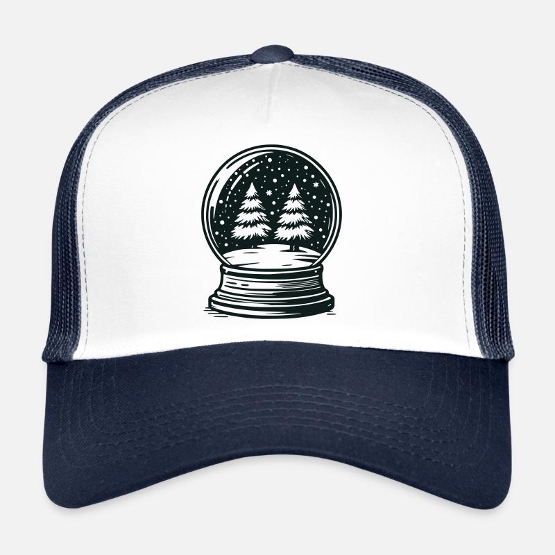 Boule à neige Paysage d’hiver Casquette trucker 