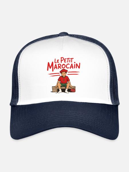 The Little Moroccan - Trucker Cap - white/navy - Front