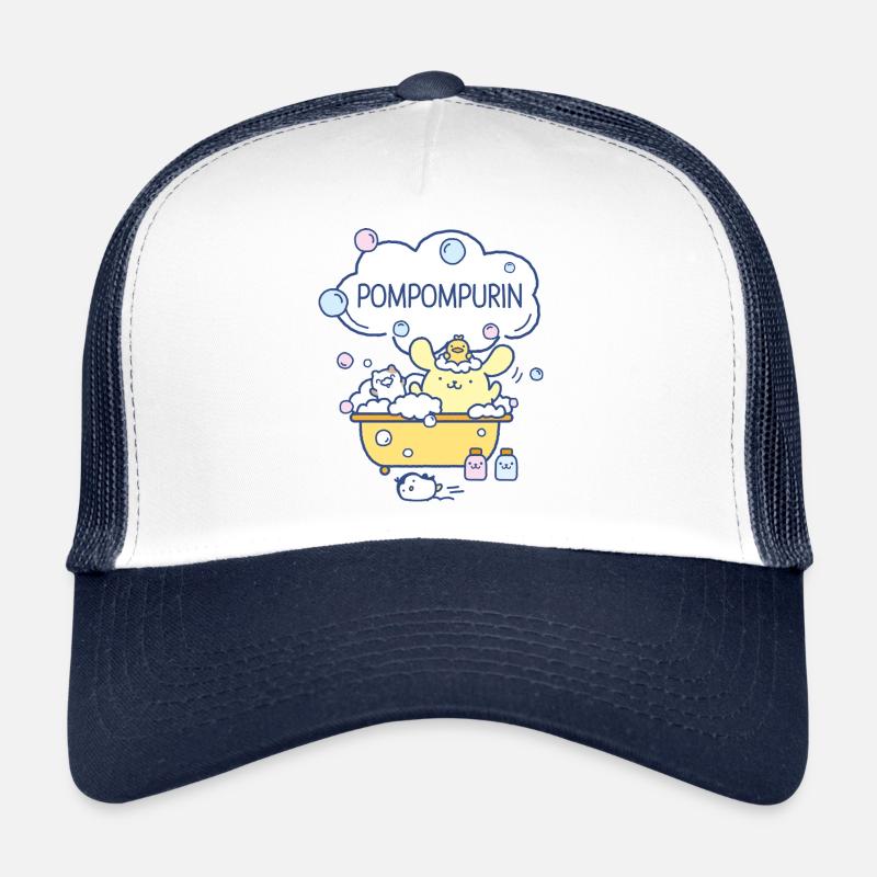 Pompompurin Baigne Avec Muffin, Custard Et Whip Casquette trucker 